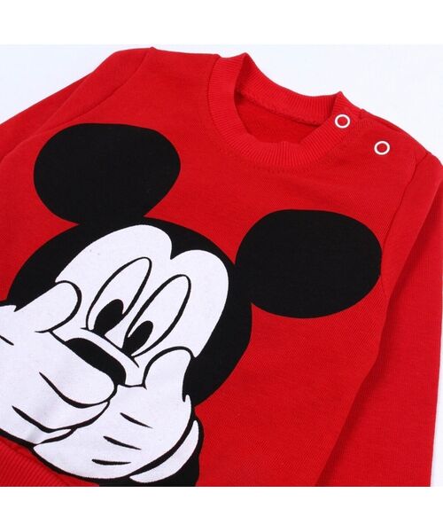 Trening 2 piese " Secretul lui Mickey", bluza rosie, pantaloni gri