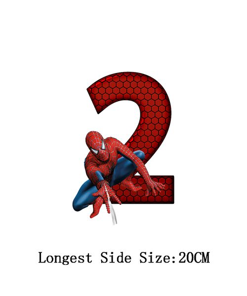 Sticker cifre aniversare "Spiderman"