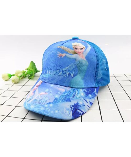 Sapca albastra de soare "Elsa-Frozen"