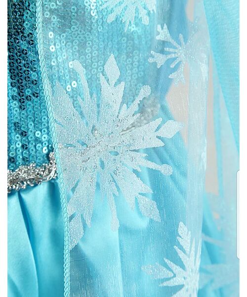 Rochie lunga printesa Elsa + coronita