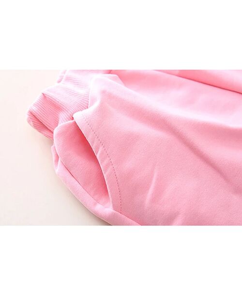 Trening roz "Fluturi" , bluza maneca lunga , pantalon cu buzunar la spate