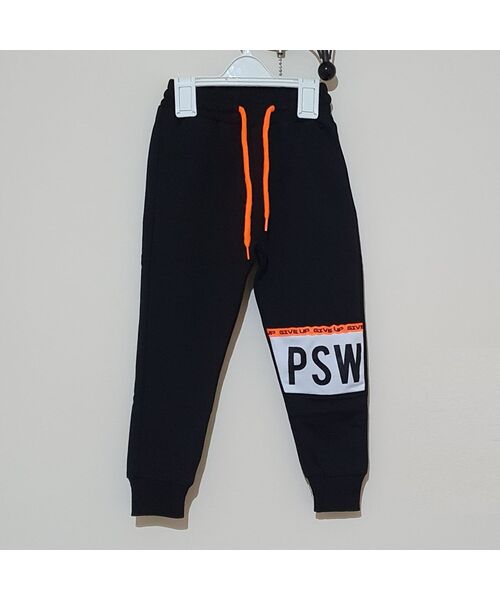 Pantaloni negri de trening "PSW"
