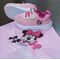Adidasi roz "Minnie", talpa alba, saculet inclus, marca Disney