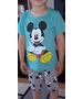 Pijama vara "Mickey" , tricou si pantaloni scurti gri