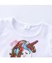 Rochie "Unicornul chic", fusta tull multicolor cu volanase