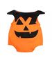 Costum Halloween 2 piese , body portocaliu , palarie neagra